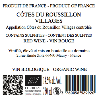 Domaine Pouderoux, Terre Brune, Côtes du Roussillon villages 2015