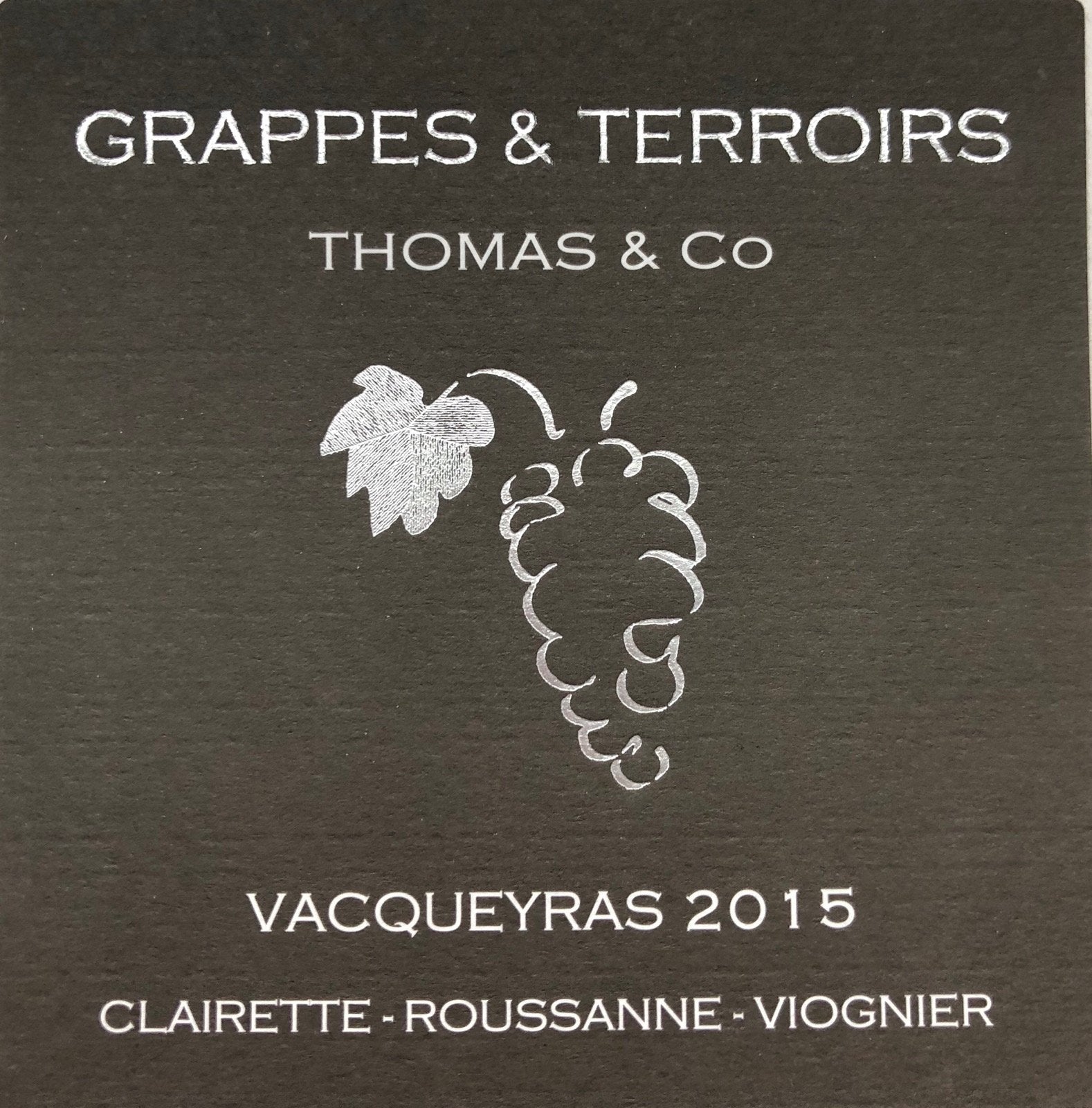 Grappes et Terroirs, Vacqueras blanc 2015